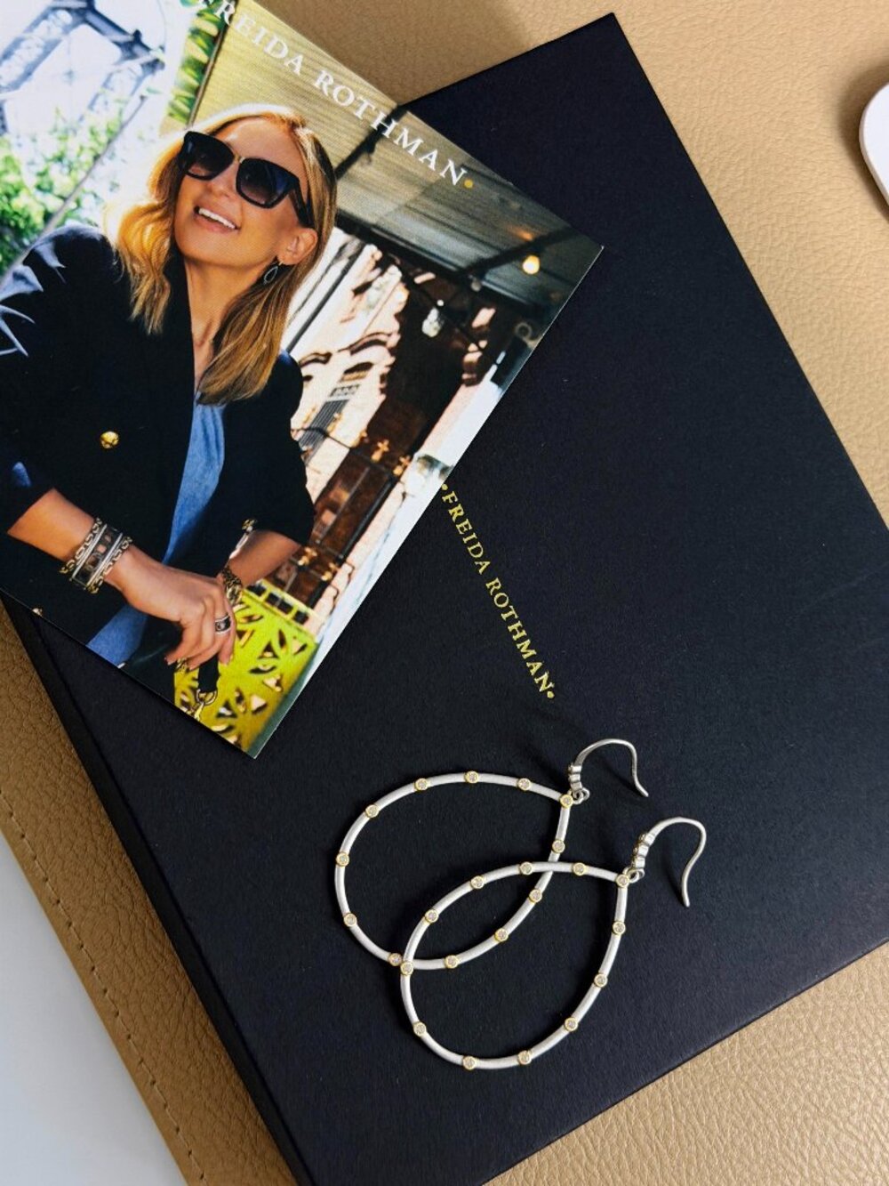 FREIDA ROTHMAN - Silver & Gold The Best Everyday Bezel Teardrop Earrings